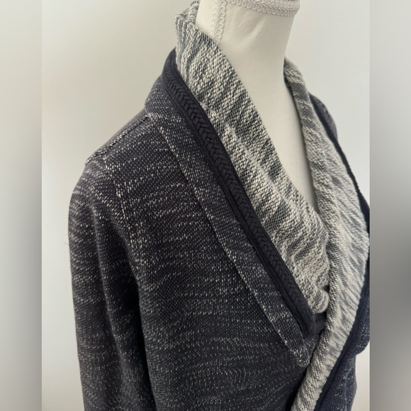 Lucky Brand Lucky Lotus California Knit Drape Front Cardigan Sweater Size S - Picture 4 of 9